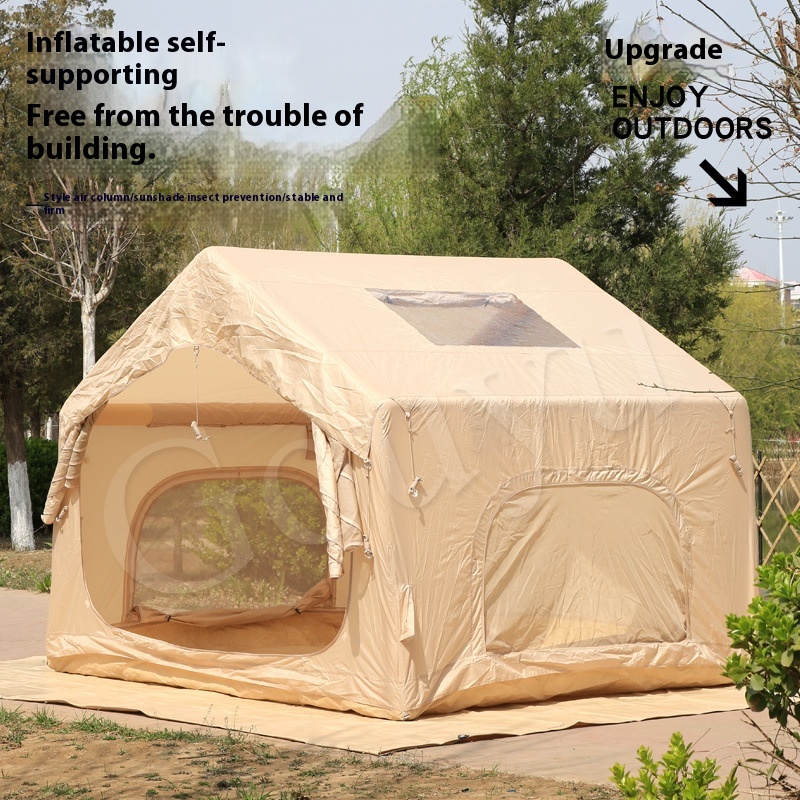 Automatic Inflatable Tent Outdoor Camping Portable Folding Cabin Rainproof Thickened Camping Overnight Equipment Lightweight