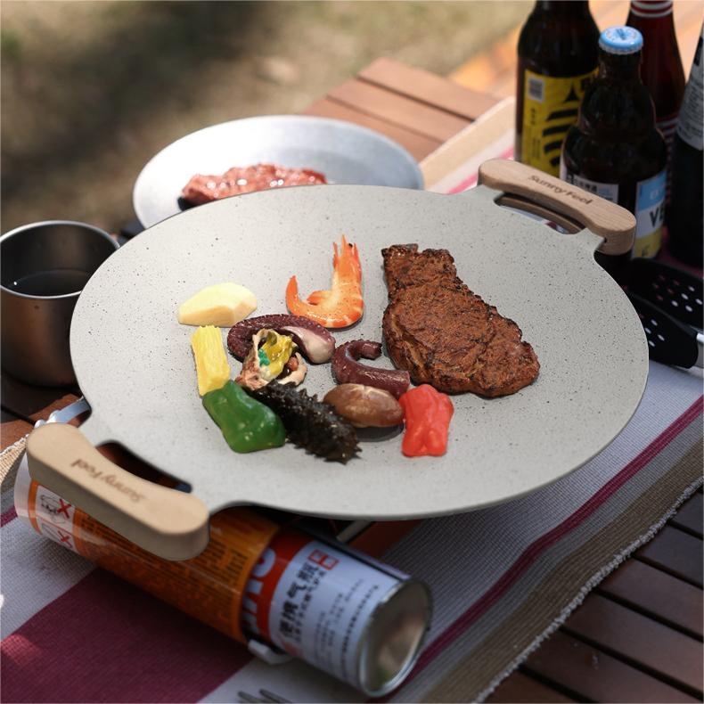 Outdoor Kitchenware Camping Aluminum Alloy Portable Barbecue Plate