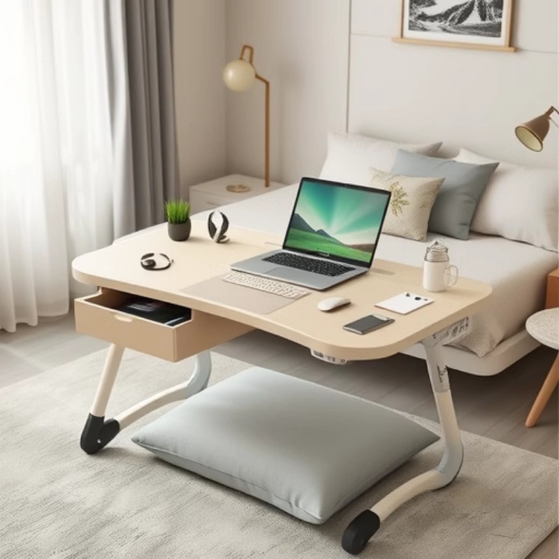 Small Table, Bed Table, Foldable Desk, Dormitory Upper Bunk, Lazy Stand, Portable Study Table For College Students,