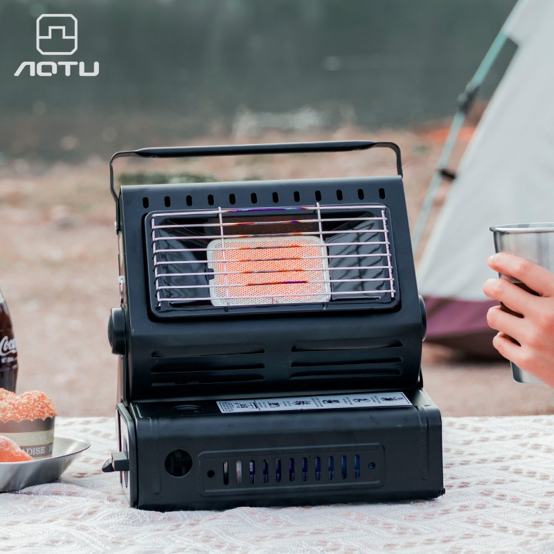Outdoor Heating Artifact Tent Cassette Stove Heating Stove Gas Liquefied Gas Ice Fishing Non-electric Heater Camping