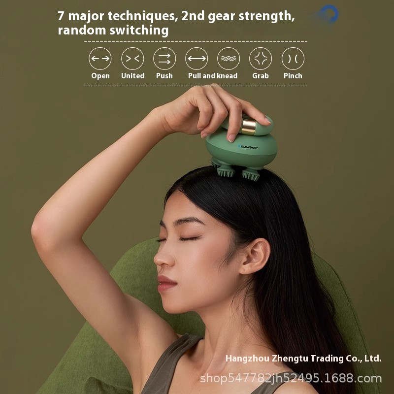 Blue Treasure Head Massager Scalp Massage Claw Soul Extractor Head Scratch Head Scratch Artifact Electric Shampoo