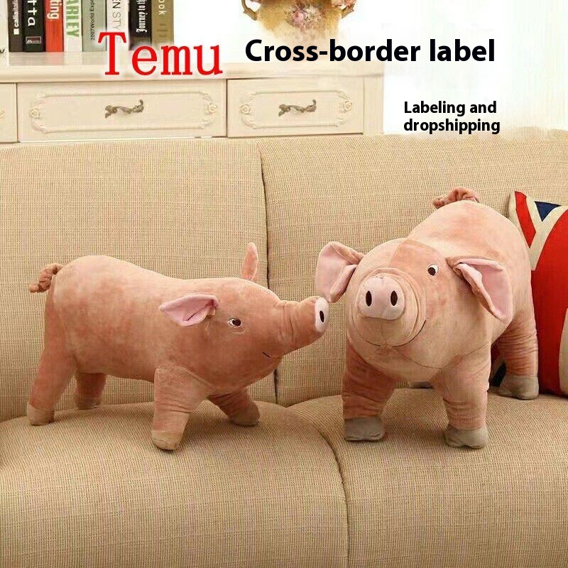 Simulation Pig Plush Toy Internet-famous Old Sow Doll Pet Toy Creative Gift Doll Pig
