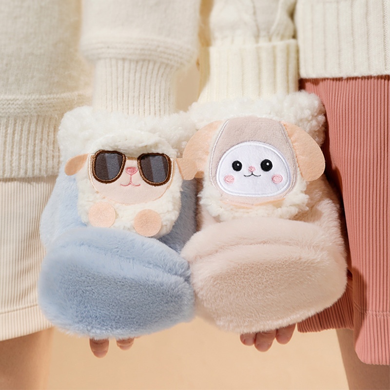 Heating Gloves Usb Rechargeable Winter Style Ladies Riding Smart Cartoon Hand Warmer Warm Artifact Gift