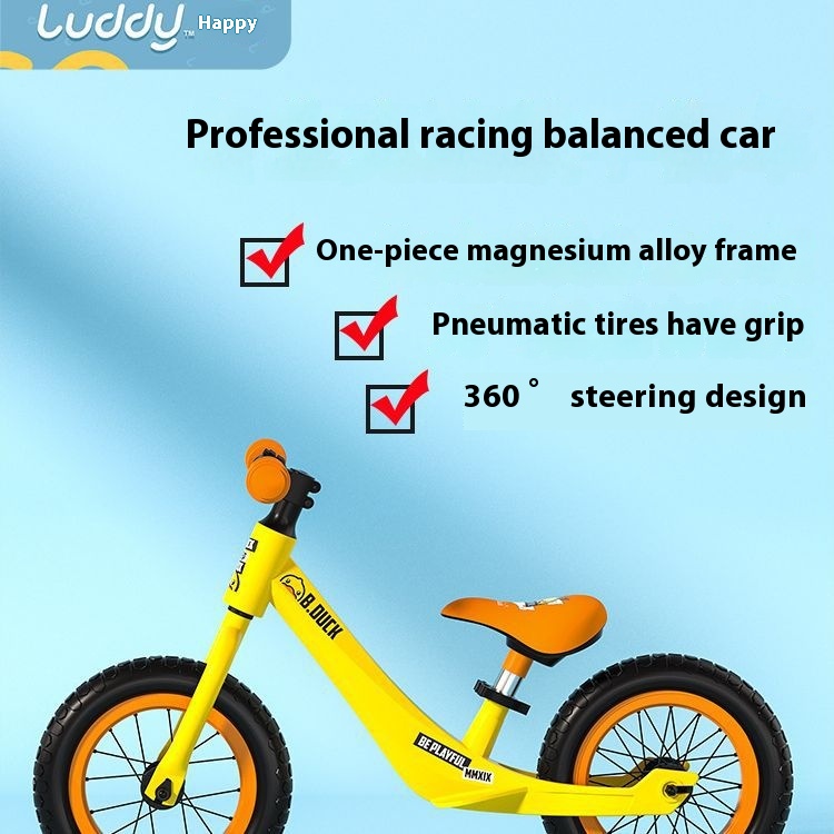 Lede B.duck Little Yellow Duck Balance Car Without Pedals2-6 Years Old Baby Scooter Bicycle Toddler Scooter