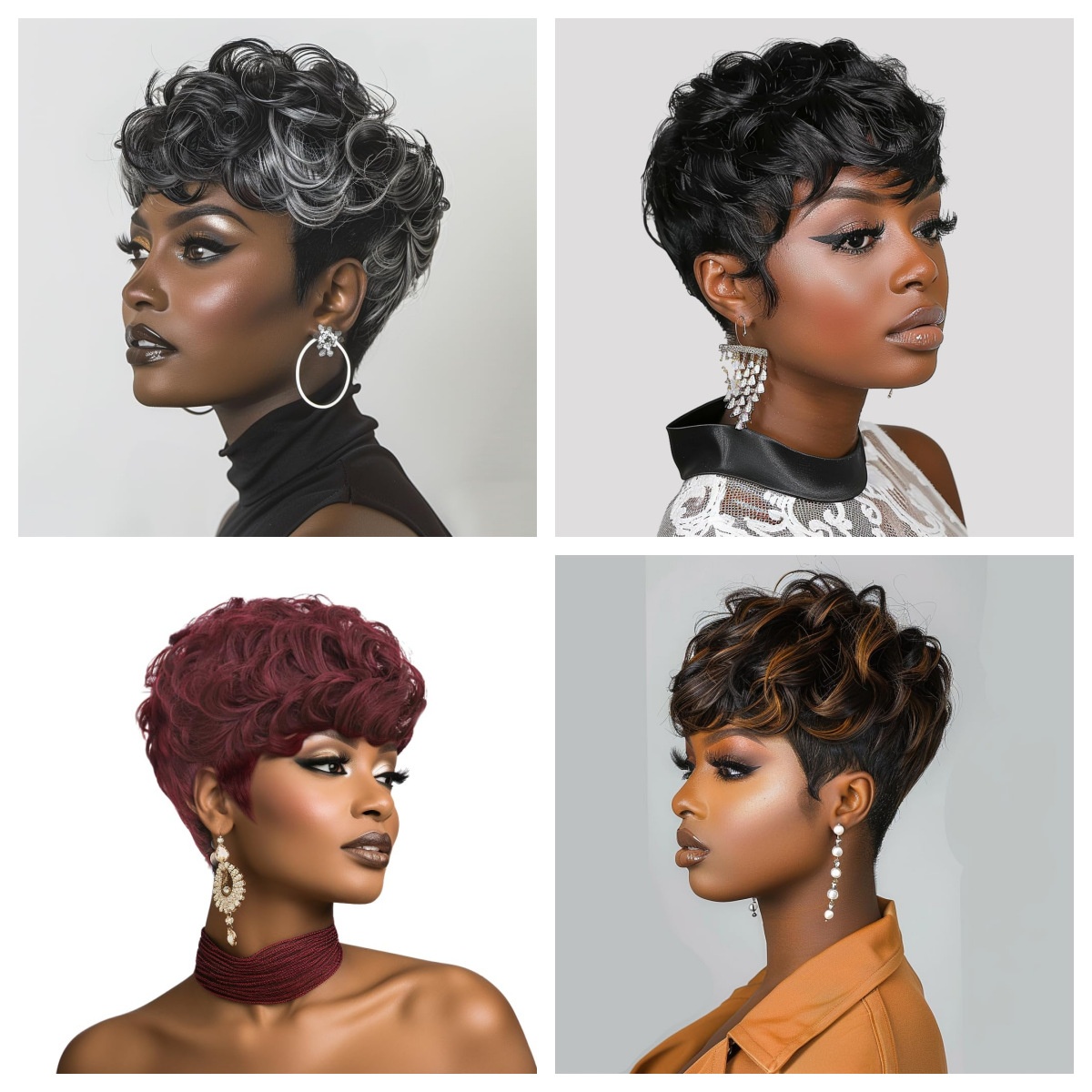 Africa Wig Fluffy Multi-color Short Curly Hair Major Platforms Hot Rose Net Batch