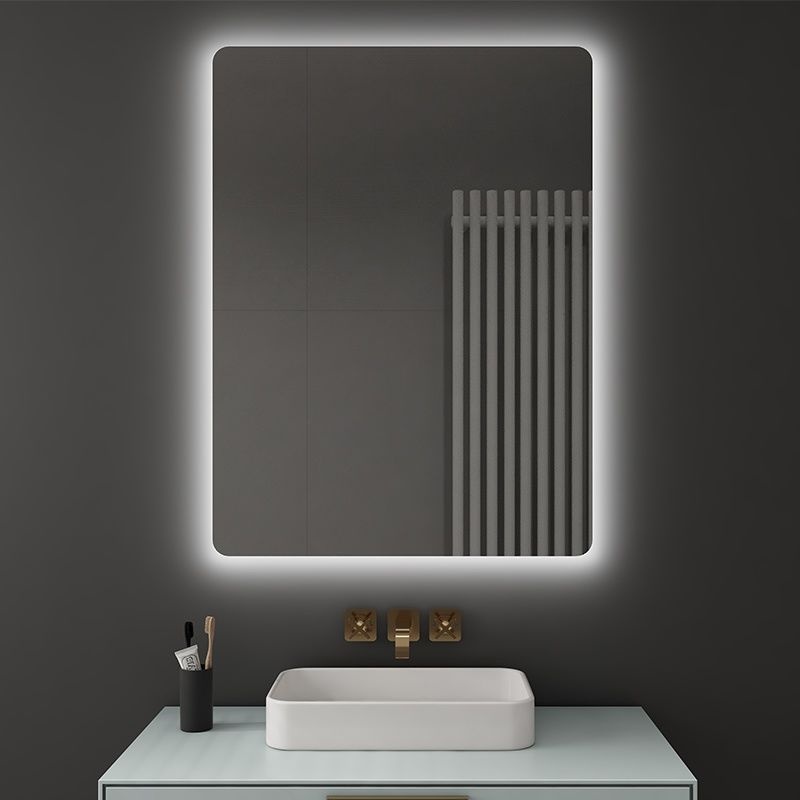 Touch Screen Smart Mirror Makeup Led Bathroom Mirror With Light Wall Hanging Anti-fog Toilet Luminous Mirror Bathroom Mirror