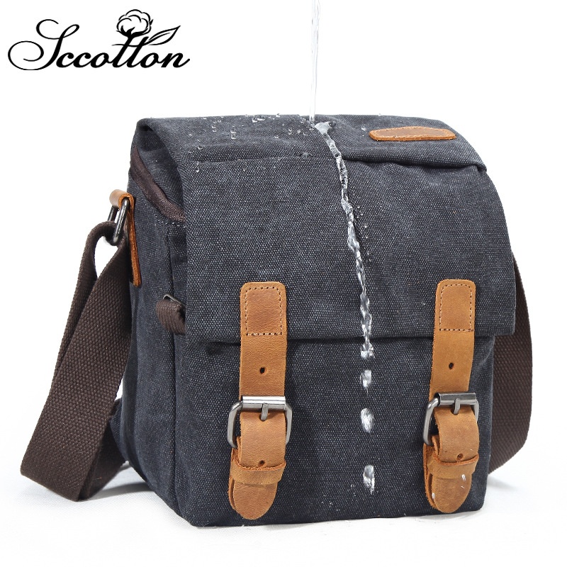 Seven-color Cotton Casual Shoulder Messenger Photography Bag SLRDigital Camera Bag Waterproof Canvas Micro Single Camera Bag
