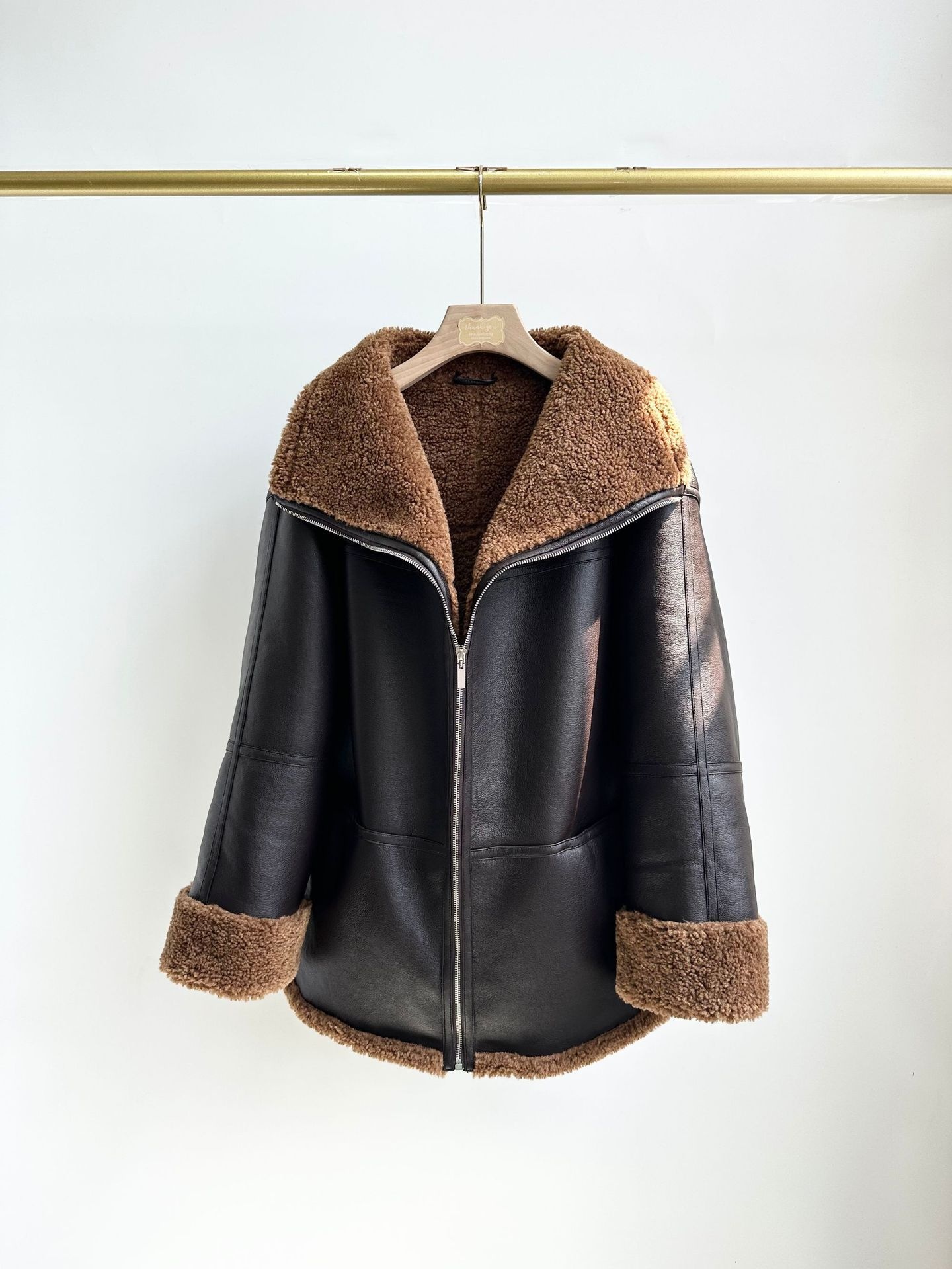 Yang Mi's Same 5-color Winter Eco-friendly Fur Coat Mid-length Loose Motorcycle Fur Coat For Women - 4