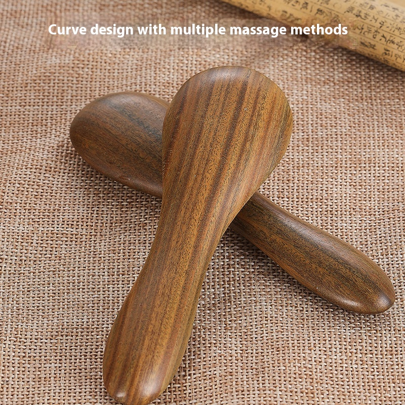 Facial Meridian Sandalwood Bra Natural Beauty Stick Facial Universal Face Eye Scraping Board Acupoint Massage Stick