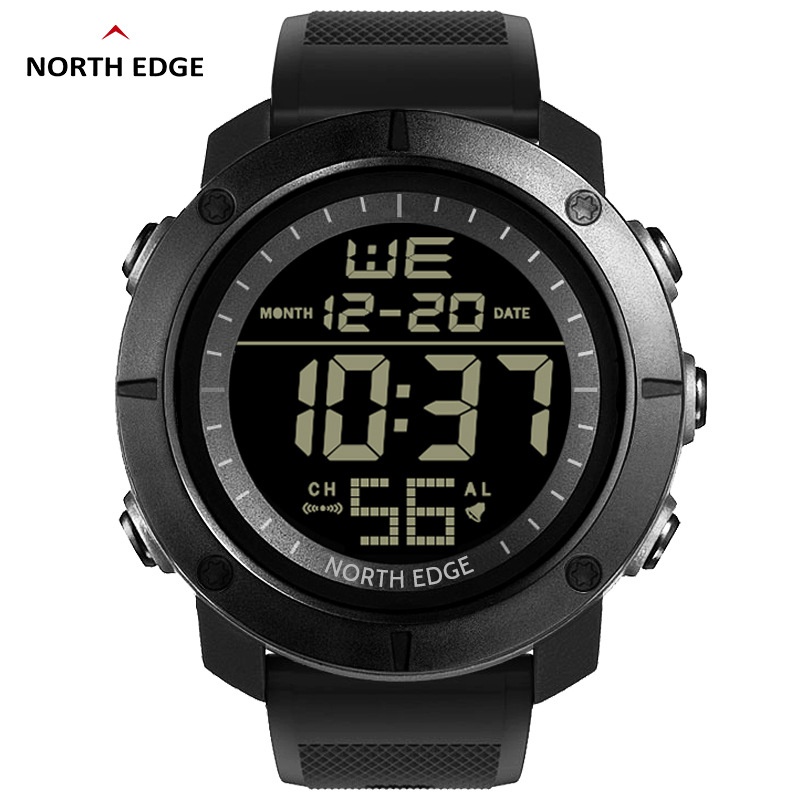 Outdoor Sports Waterproof Smart Watch Round Large Dial Luminous Alarm Calendar Long Standby Electronic Watch For Men