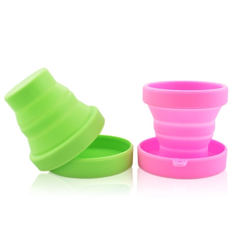 Silicone Folding Water Cup Multi-functional Portable Outdoor Travel Mouthwash Cup Menstrual Cup Disinfection Cup
