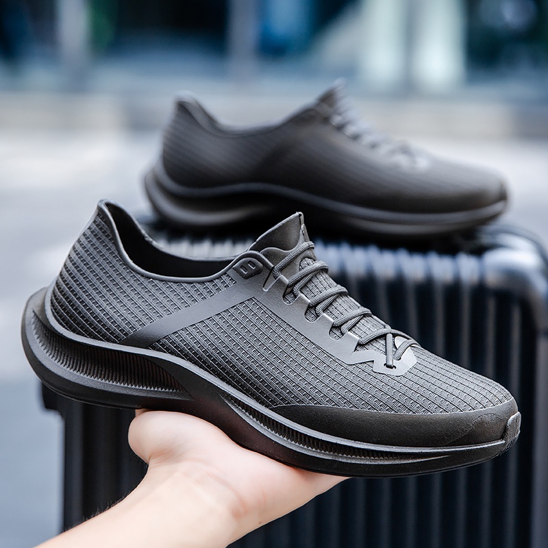 Style Rain Boots Men And Women Waterproof Shoes Short Barrel Fashion Student Rain Boots Four Seasons Non-slip Kitchen Work Shoes Trade