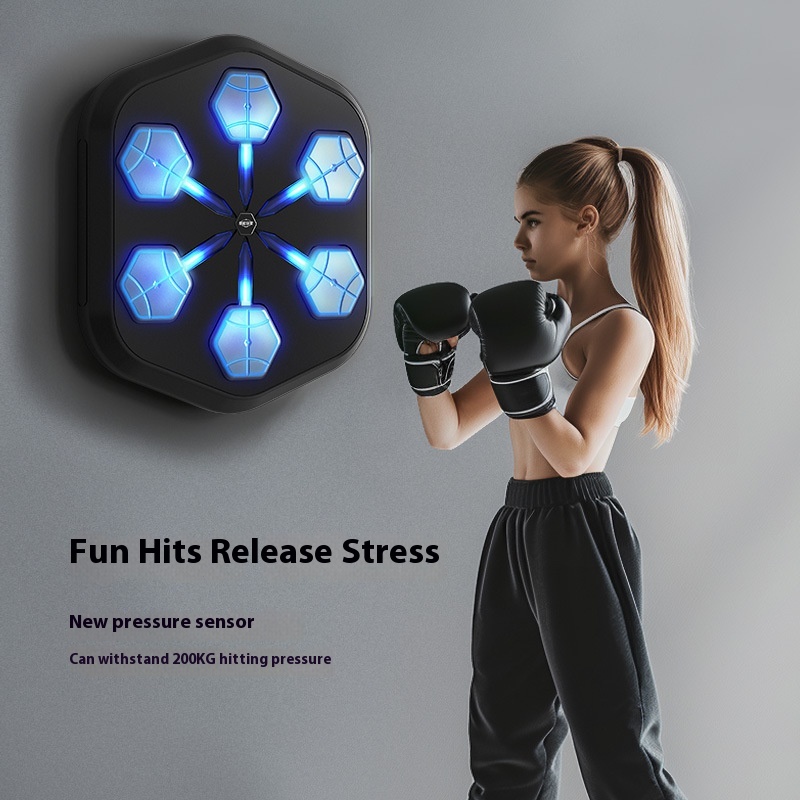 Boxing Can Players ONEPUNCH Three Generations Of Smart Bluetooth Music Boxing Machine Boxing Wall Target Punch-free Hook And Loop