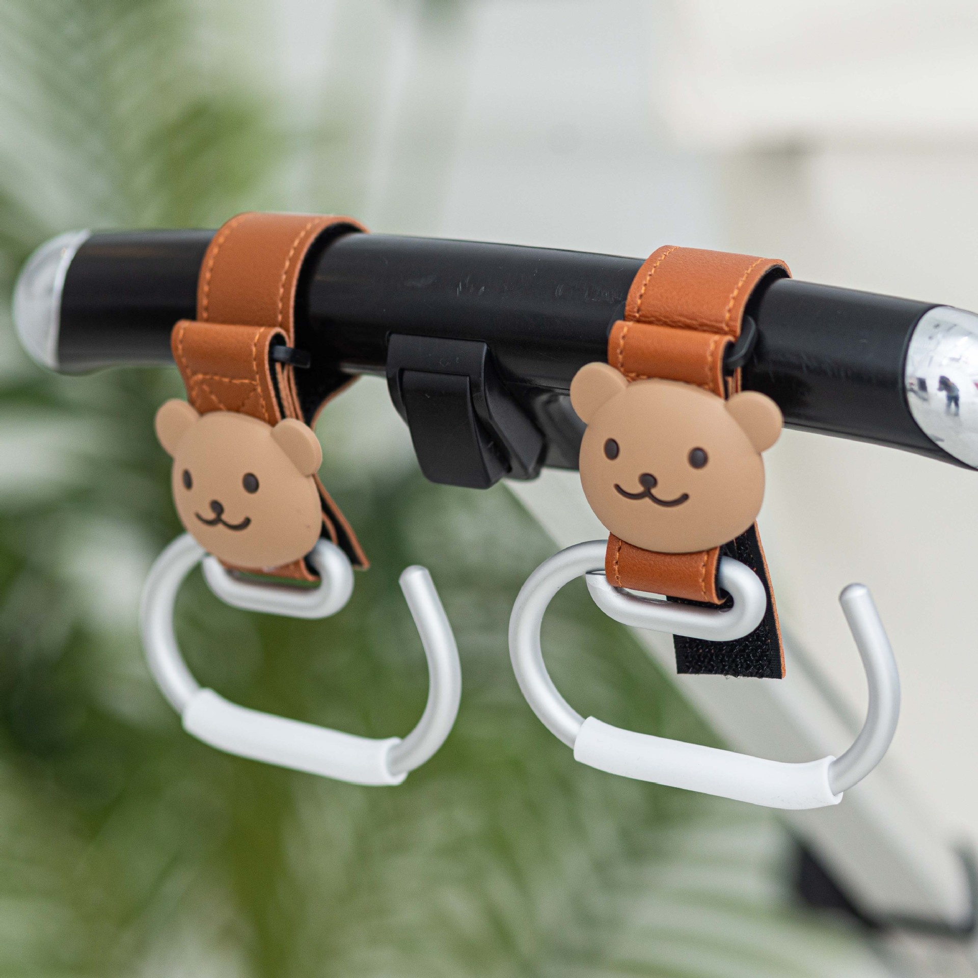 Korean Style Cute Bear Head Car Stroller Hook
