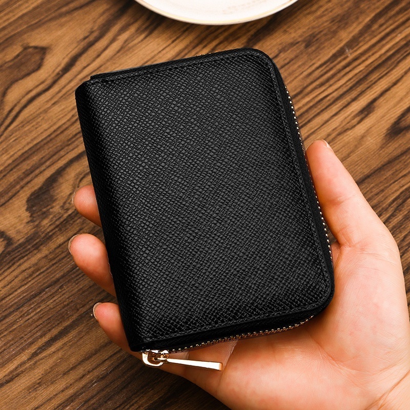 Foreign Trade Short Mini Wallet Women's Men's Card Holder Zipper Hand-held Loose Wallet Change Purse Coin Bag