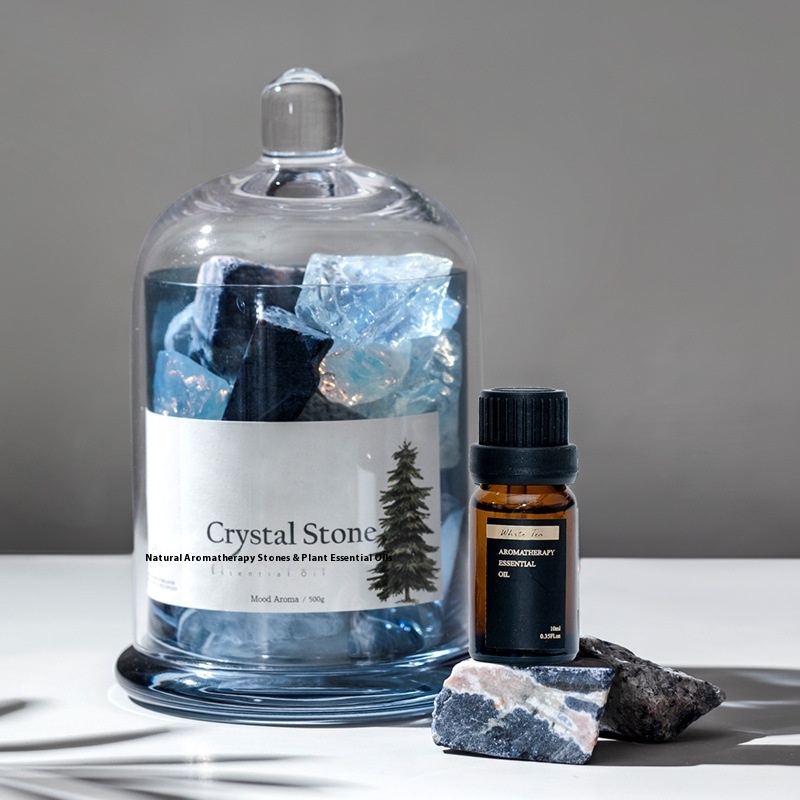 Crystal Diffuser Stone Handmade DIY Aromatherapy Glass Cup Cover To Remove Odor Aromatherapy Essential Oil Fragrance Home Bedroom Living Room