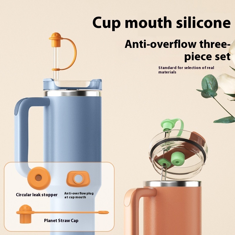 Stanley Thermos Cup Straw Silicone Anti-overflow Plug Cap 2.0 Accessories Stanley Cup 1.0 Leak-proof Plug 3-piece Set