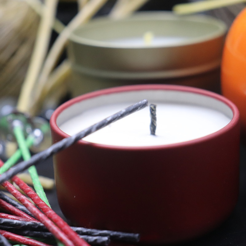 Christmas Colored Cotton Core Hemp Fiber Beeswax Candle Core Handmade D I Y W I C K S Aromatherapy Candle Material Wax Core - 3