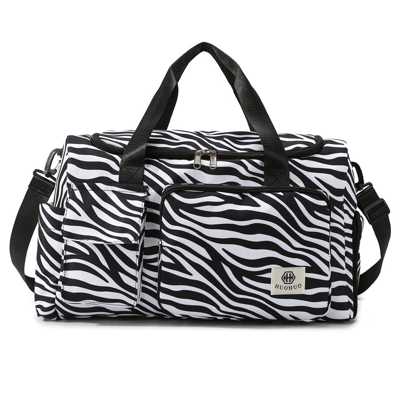 Gym Bag Fashion Leopard Print Travel Bag Large Capacity Can Be Set With Lever Independent Shoe Warehouse Luggage Bag