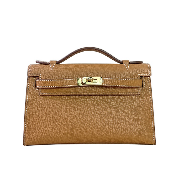 Leather Women's Bag Mini Palm Print Generation Kelly Bag Fashion Shoulder Crossbody Portable Small Bag Y