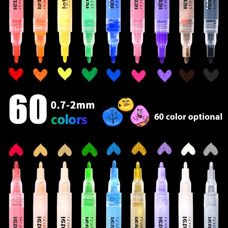 Lotto Acrylic Marker Large Capacity Refillable Ink Student Children's Painting Graffiti DIYHand-painted Special Marker