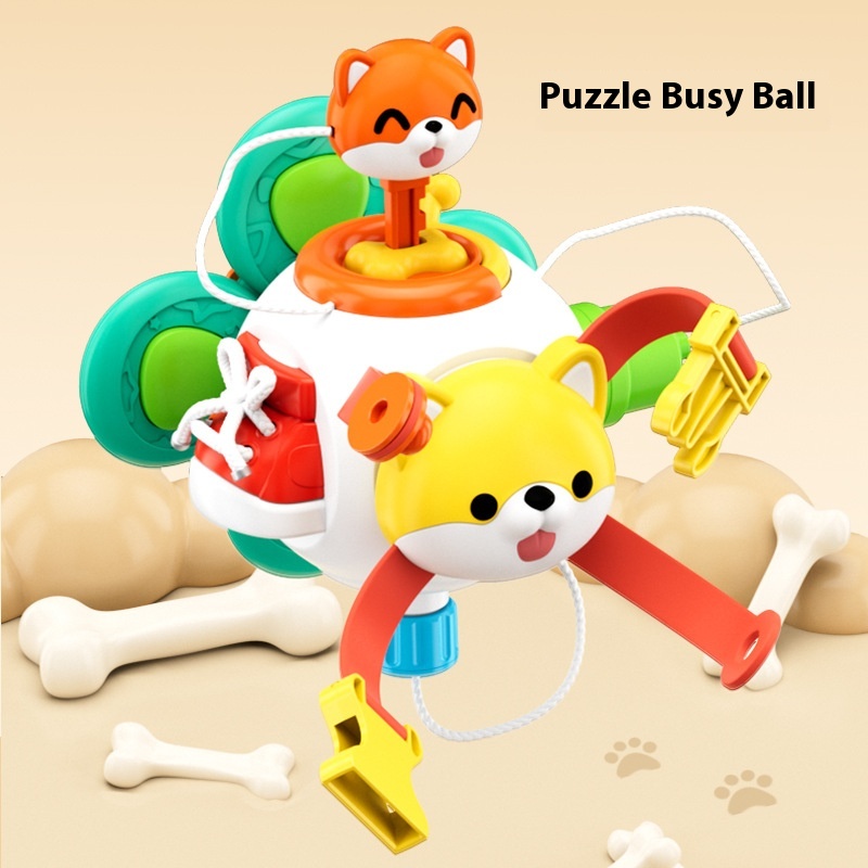 Infant And Toddler Educational Busy Hand Grab Ball Baby Montessori Grasp Sensory Training Children's Early Education Toy Spin