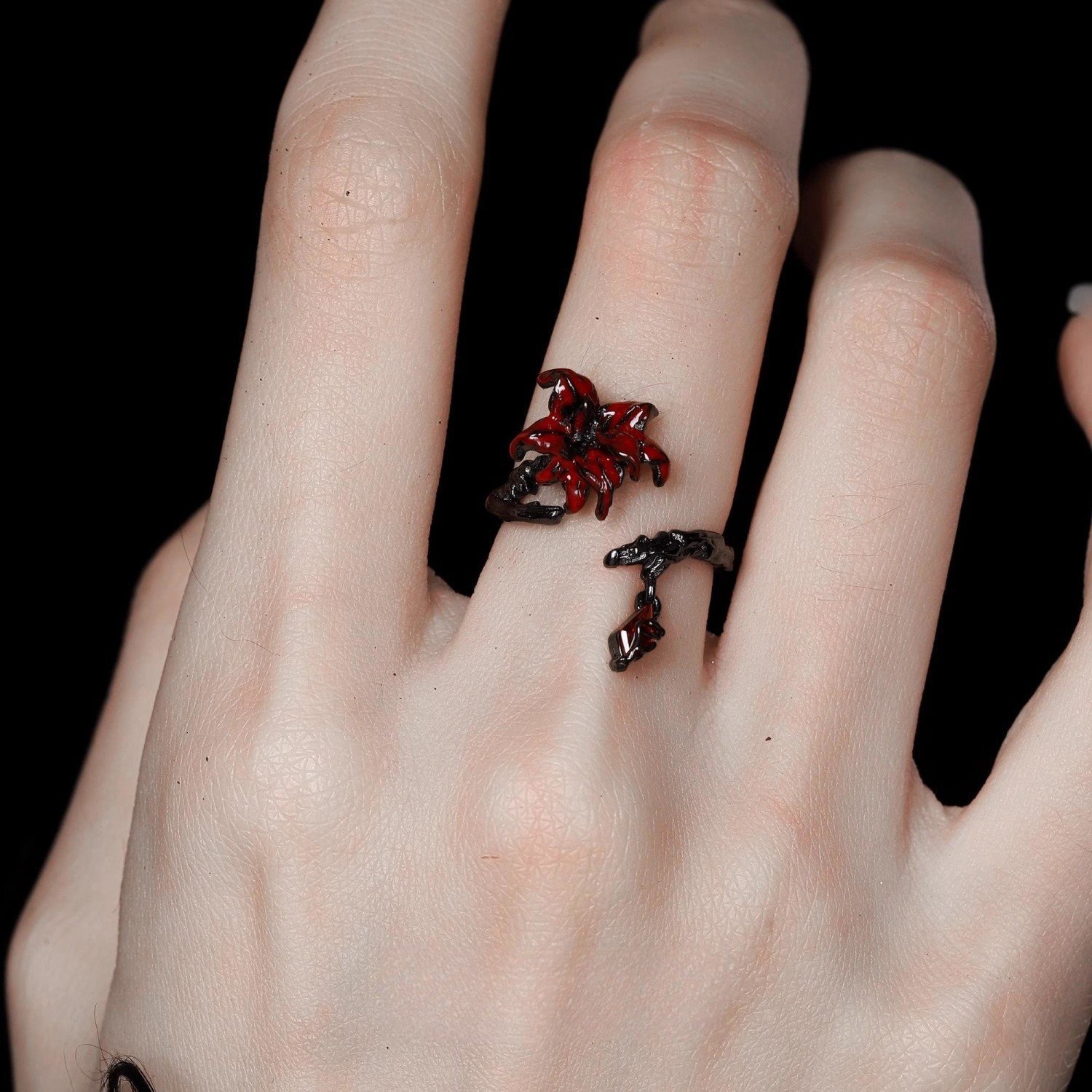 Mandala Flower Tassel Jewelry Ring Earrings Bracelet Necklace Advanced Sense Diamond-studded Dark Style Sweet Cool Spice Girl Jewelry