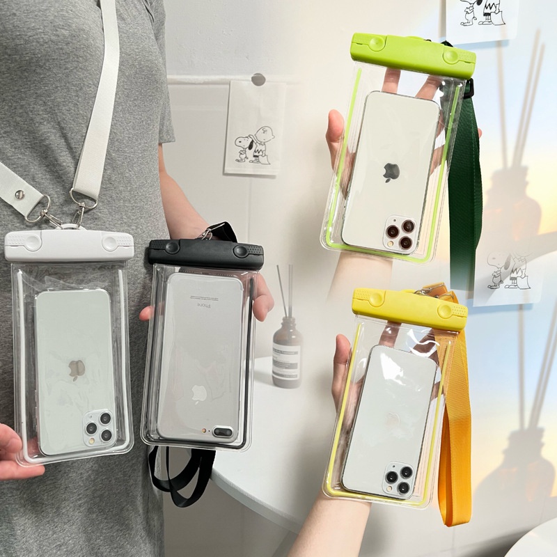 Mobile Phone Waterproof Bag Cute Luminous Mobile Phone Bag Drifting Swimming Equipment Touch Screen Mobile Phone Protective Cover Luminous Hand