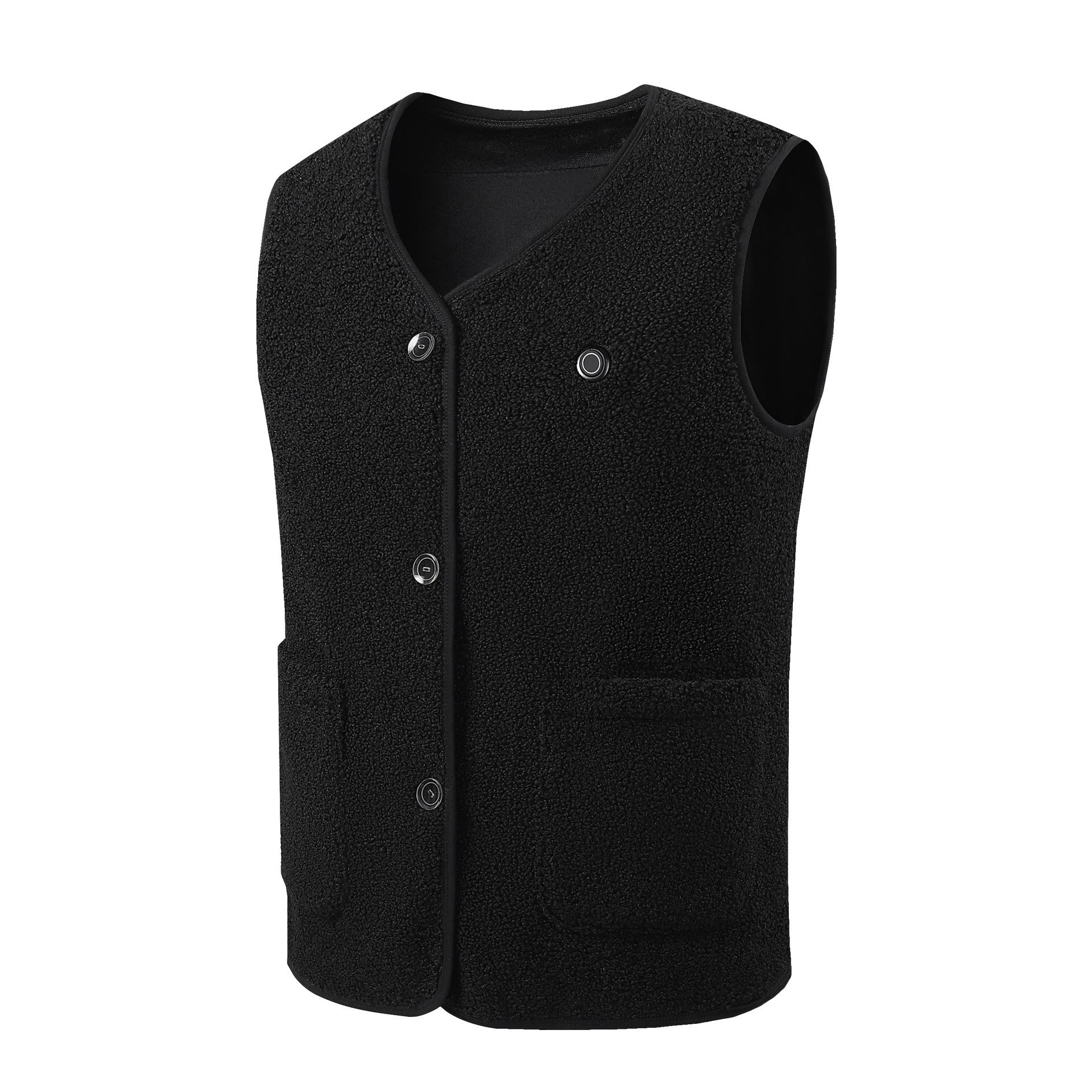 Autumn And Winter Smart Heating Vest District 16 Heating Teddy Velvet Fabric Carbon Fiber Heating Warm