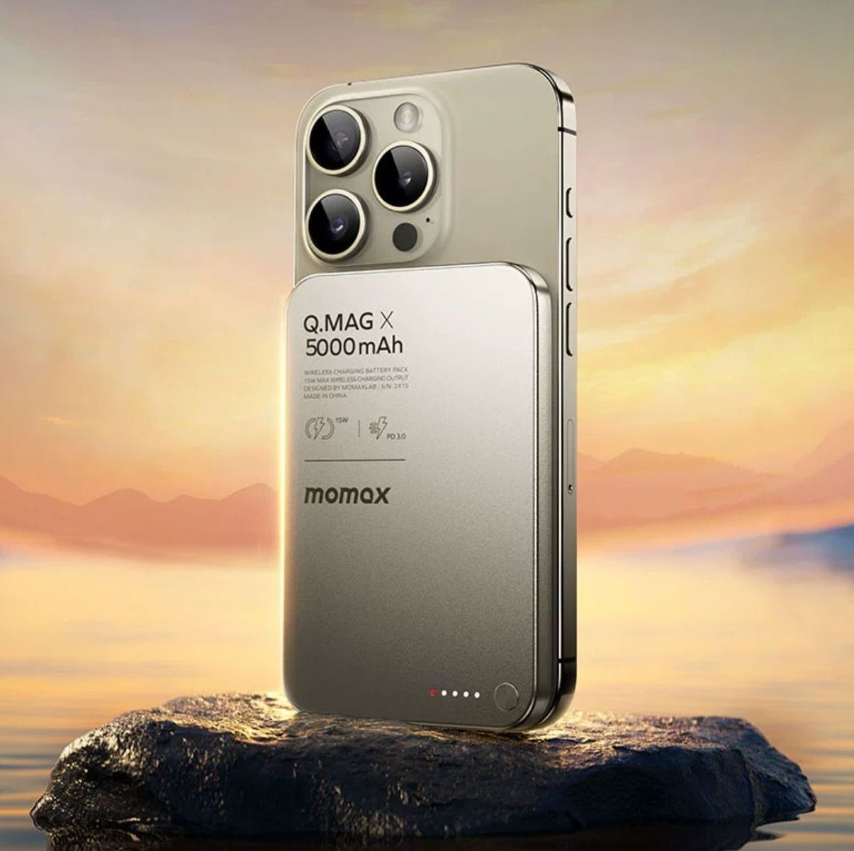 MOMAXUltra-Thin Wireless Magnetic Power Bank