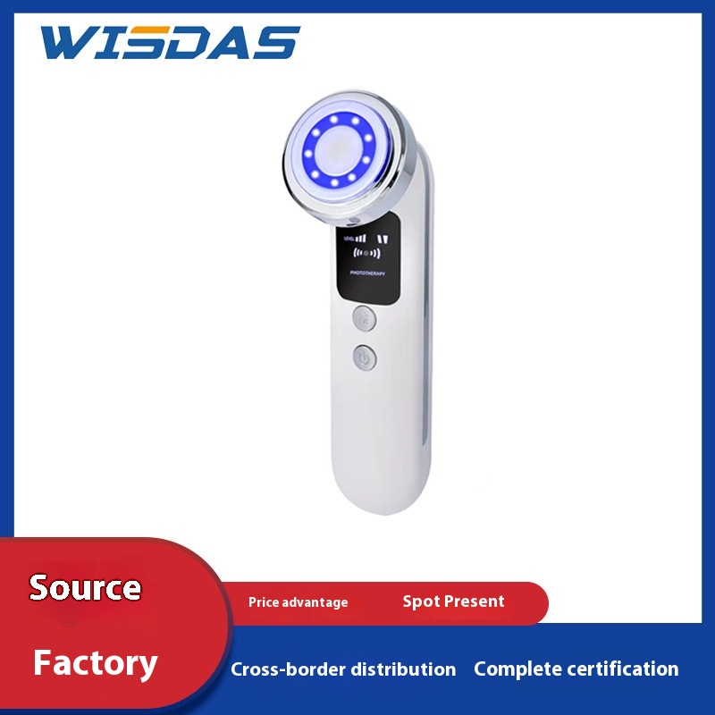 Foreign Trade E M S Red And Blue Light Introduction Beautytrument Facial Cleaning And Skin Beautytrument Ultrasonic Cleaningtrument Ion Introductiontrument