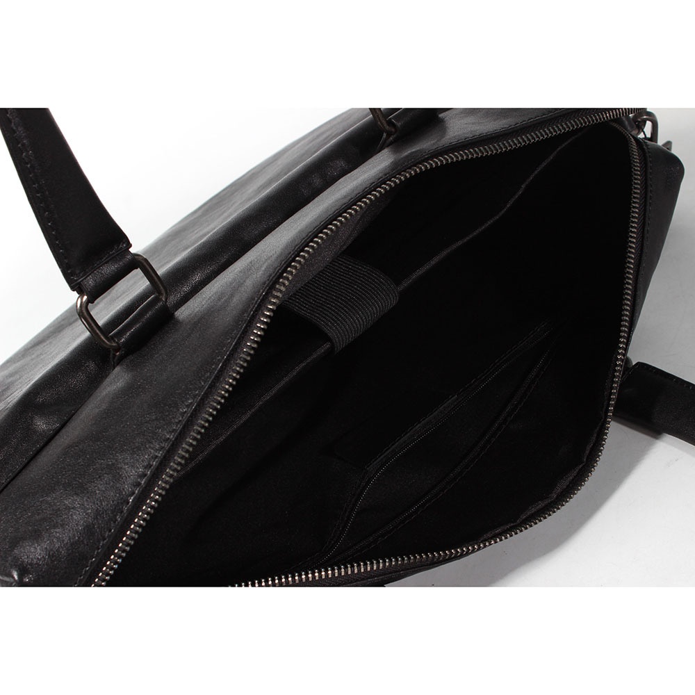 Top Layer Cowhide Men's Briefcase Business Handbag Genuine Leather Men's Bag Waterproof Large Capacity Messenger Bag Personality - 3
