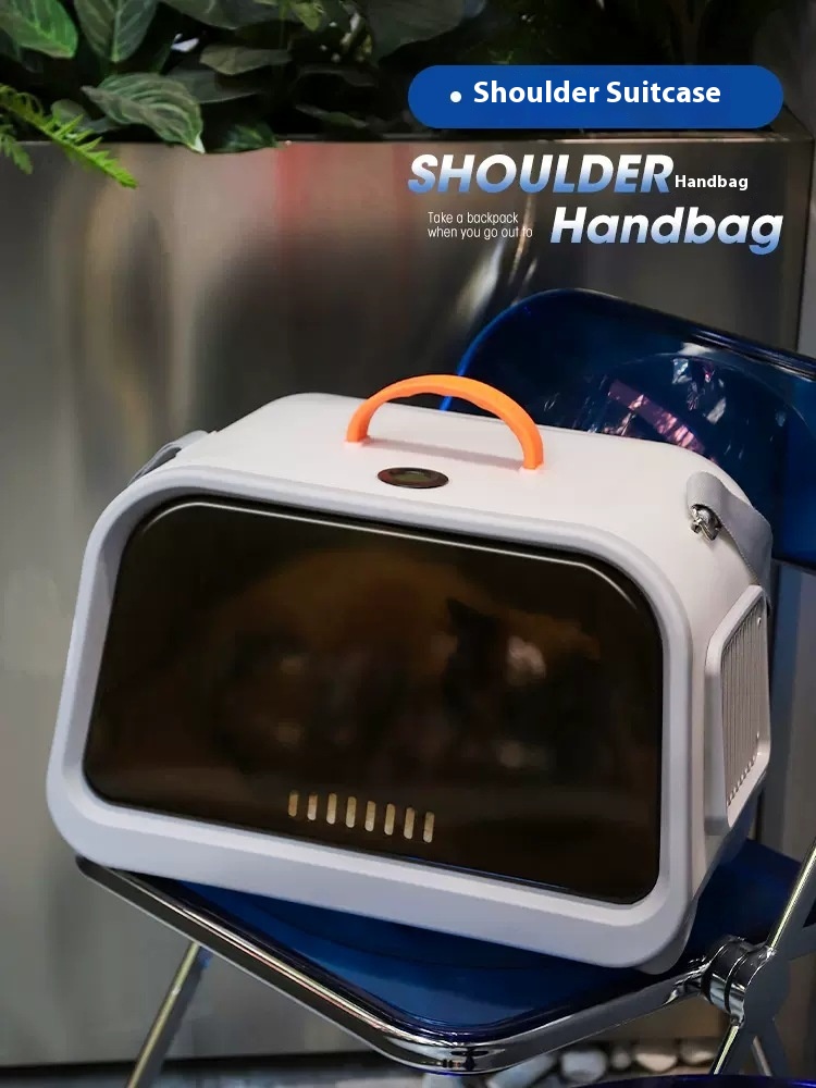 Cat Bag Portable Cat Airline Box Cat Space Capsule Pet Backpack Large Capacity Portable Cat Cage Warm Cat Box