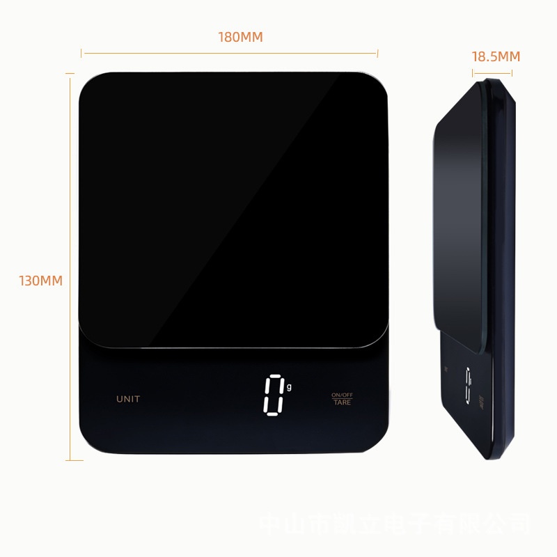 Zhongshan Electronic Scale Small Household Baking Scale Glass Kitchen Scale Portable Electronic Food Weigher