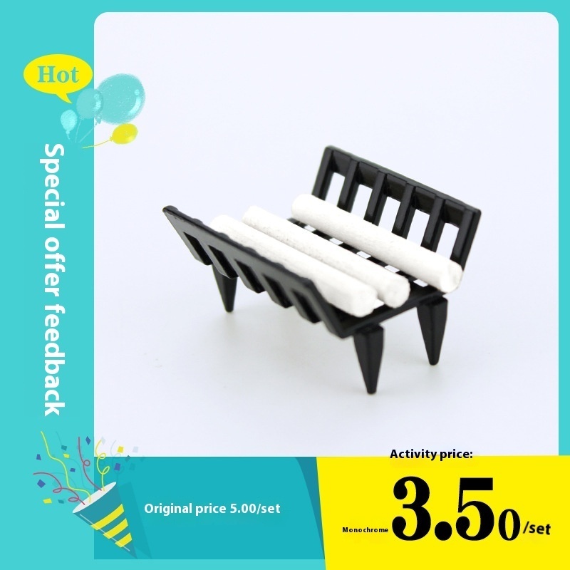 52 DOLLHOUSEDollhouse Accessories Miniature Food And Play Decoration Scene Old-fashioned Mini Iron Frame Firewood J143