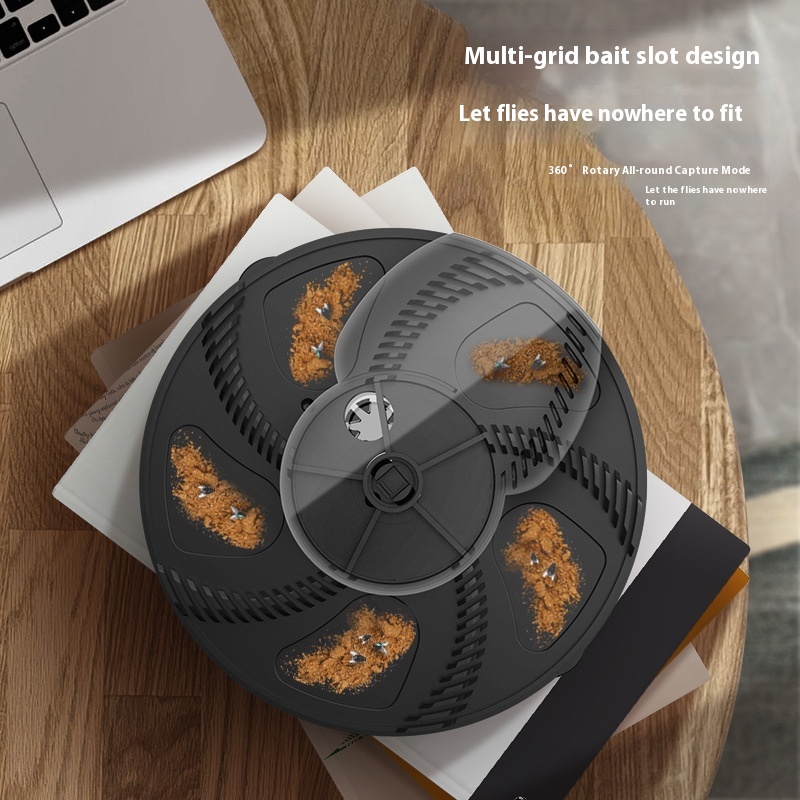 Electric Fly Killer USBCharging Automatic Rotating Bait Fly Catching Artifact Commercial Fly Trap