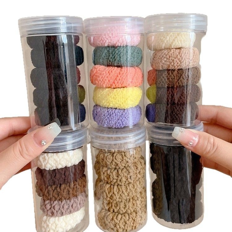 Hair Band Widened Thick Hair Rope Women's Ball Head High Paytail Head Rope High Elastic Durable Rubber Band