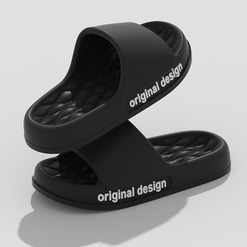 Internet Celebrity Hot-selling Nordic Simple Style Sandals For Women Summer Couples Home Soft Thick Bottom Shit-stepping Anti-slip Slippers
