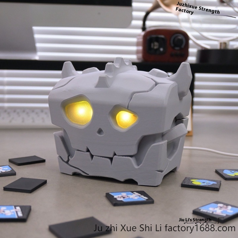 塞尔达宝箱荒野之息传说宝箱游戏卡带收纳盒振动声控模型玩具摆件