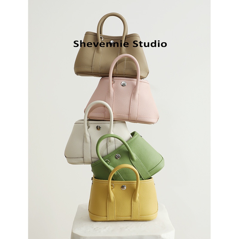 Top Layer Cowhide Shoulder Crossbody Bag Portable Small Bag Spring And Summer Simple High-end Tote Bag Garden Bag