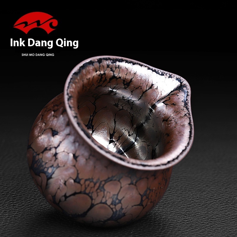 Jianzhan Oil Drop Fair Cup Teapot Tea Set Tea Set Kung Fu Tea Set Tea Ceremony Accessories Home Office Ceramic Public Single Teapot