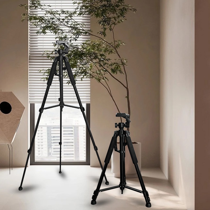 S L R Camera Tripod1.4m Pan/tilt Bracket Retractable Photography Light Stand