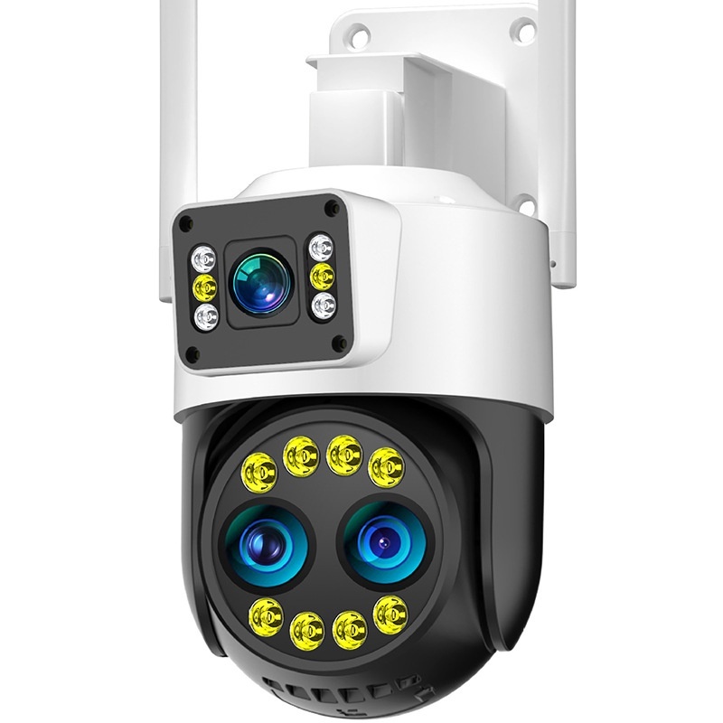 Outdoor Monitor Can Be Night Vision High-definition Camera Monitoring Dual-screen Ball Machine Home Camera 360 Wireless Wif