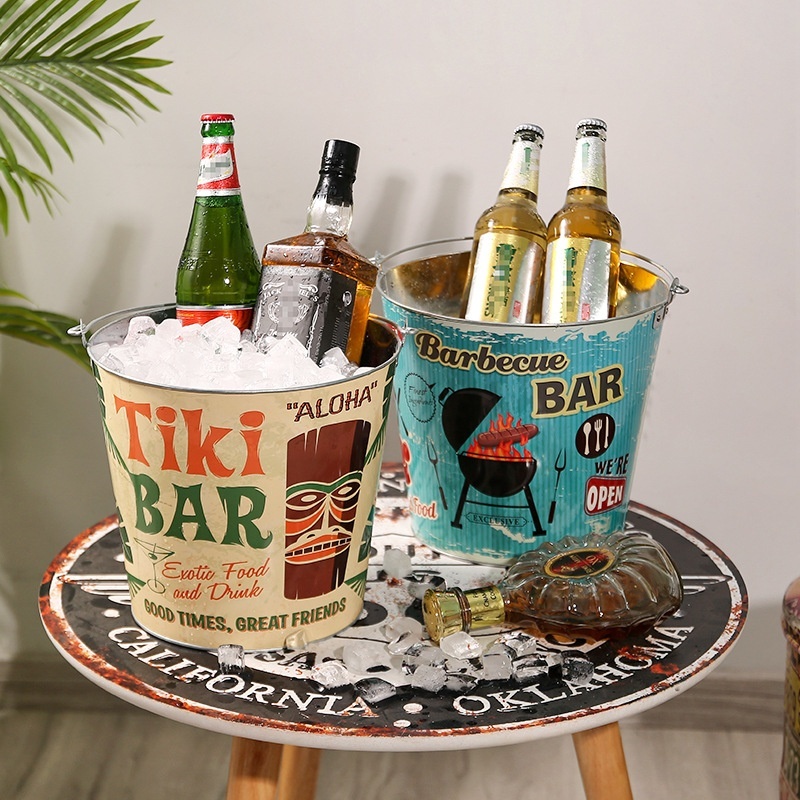 Bar Creative Ice Bucket High Value Home Outdoor Beer Bucket KTVSupplies Commercial Champagne Draft Beer Dry Ice Bucket