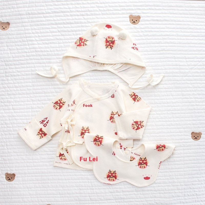Year Baby Clothes Dragon Babyborn Half Back Clothesborn AType Baby Four Seasons Style Tops52 Size59