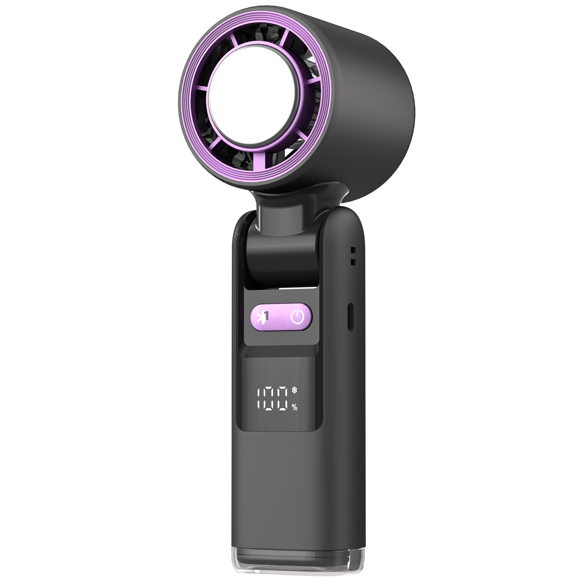 Semiconductor Refrigeration Handheld Fan Long Endurance Portable Folding Ice Compress Handheld Fan High Speed Violent Fan