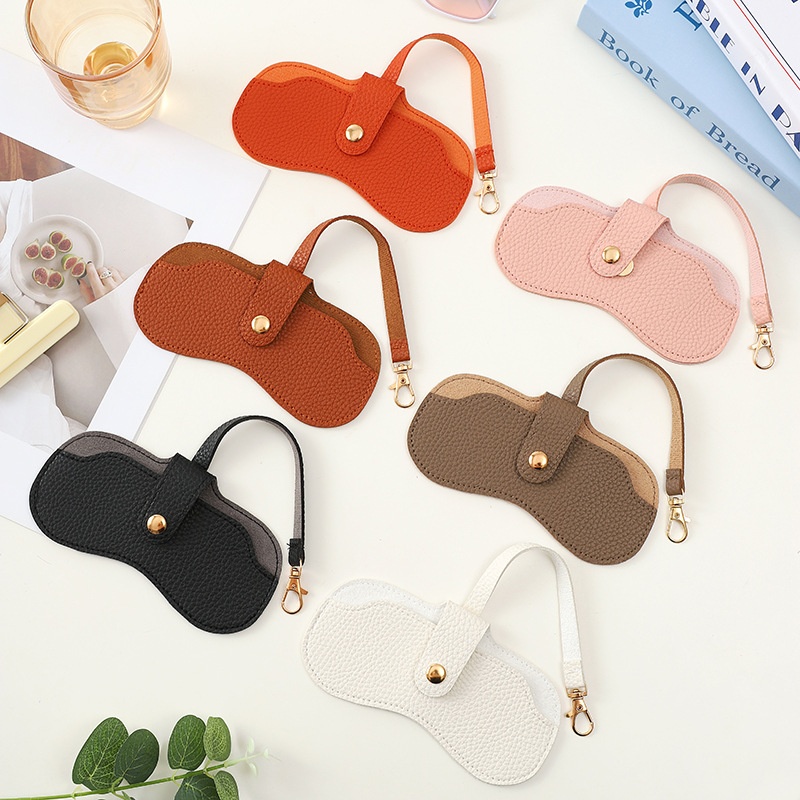 Vintage Myopia Glasses Sunglasses Case Sunglasses Bag Portable Buckle Glasses Case Fashionable Simple Glasses Storage Bag