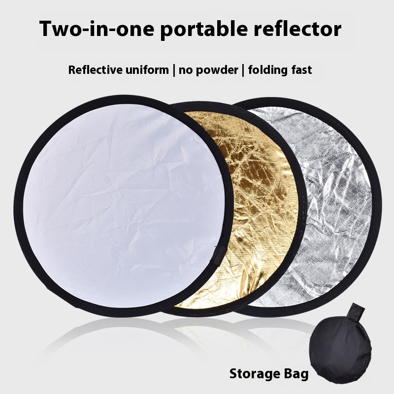 Gold And Silver Two-in-one Fill Light Board For Taking Photos,Fill Light,Soft Light,Foldable Reflector Board For,Portable Storage For Indoor And Outdoor