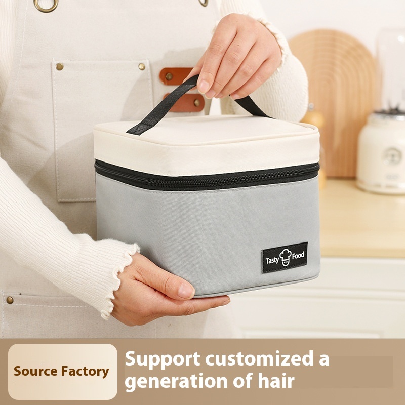 Dopamine Hand-held Lunch Bag Studentulation Bag Office Worker Lunch Box Bag Portable Packing Lunch Bag