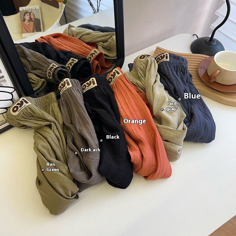 Children's Summer Anti-mosquito Pants Thin Girls Loose Snowflake Texture Leggings Boys Shaking Pants Lantern Casual Pants